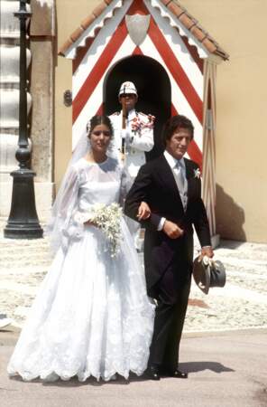 Mariage de la princesse Caroline de Monaco et Philippe Junot le 28 juin 1978
