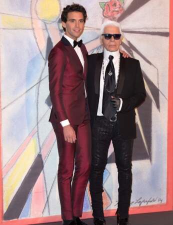 Mika et Karl Lagerfeld