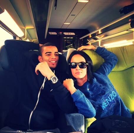Brahim Zaibat et Alizée dans le TGV