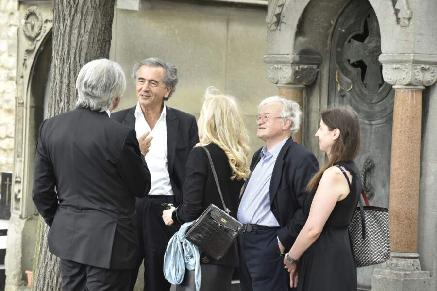 Obsèques de Claude Lanzmann au cimetière du Montparnasse : Bernard-Henri Levy