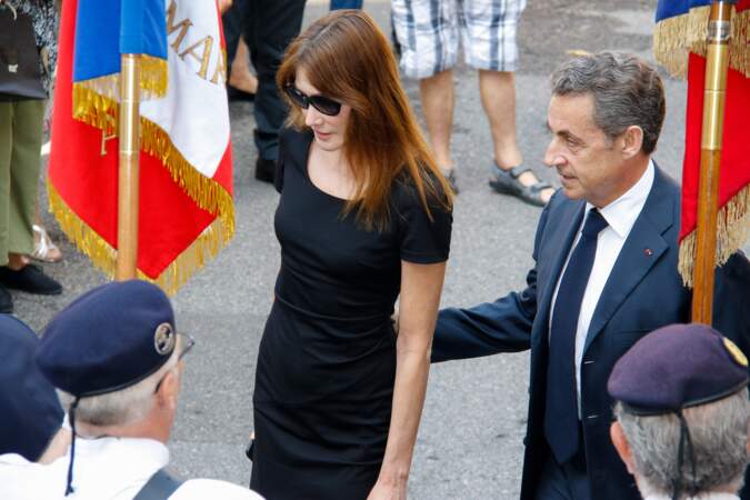 Arrivée de Carla et Nicolas Sarkozy