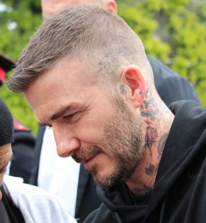David Beckham dévoile son microscopique nouveau tatouage