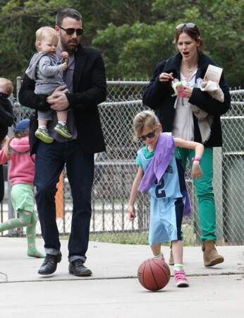 Ben Affleck et Jennifer Garner avec leurs trois enfants Violet, Seraphina et Samuel