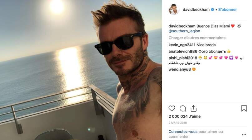 Tatouages sur le torse : David Beckham