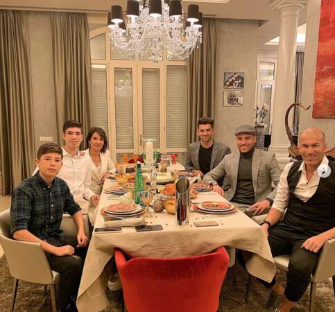La famille Zidane au complet pour fêter le Nouvel An