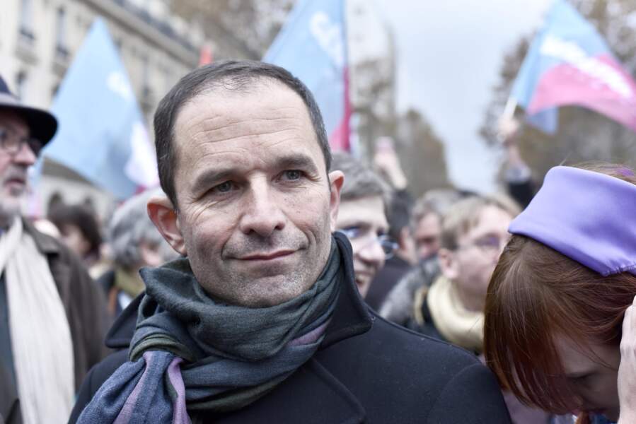 Benoît Hamon a été aperçu à la manifestation