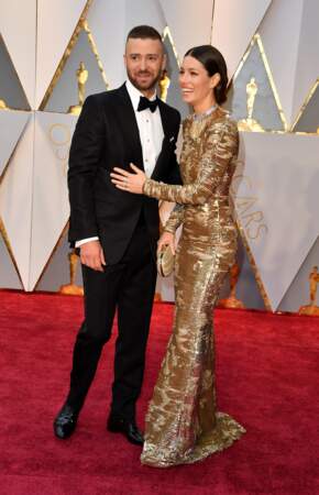 Les plus beaux couples des Oscars 2017 : Justin Timberlake et Jessica Biel