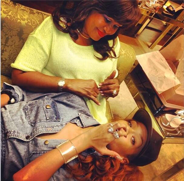 Rihanna et sa maman, Monica