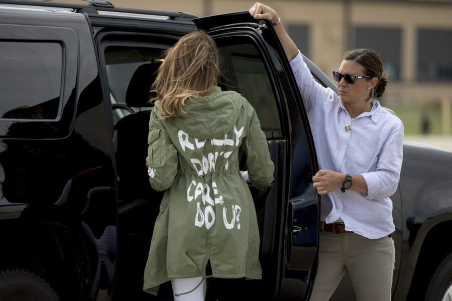 Melania Trump arrive à l’Andrews Air Force Base de Washington