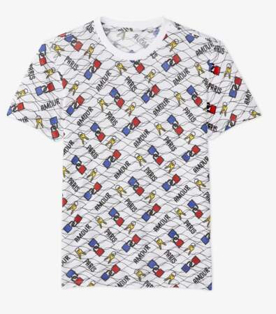 T-shirt homme Monoprix x Maison Château Rouge, 25 euros 