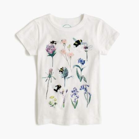 T-Shirt fille Jcrew "Save The Bees" : 42,50€