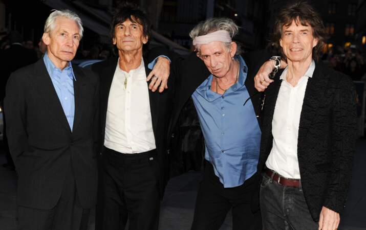 Charlie Watts, Ron Wood, Keith Richards et Mick Jagger