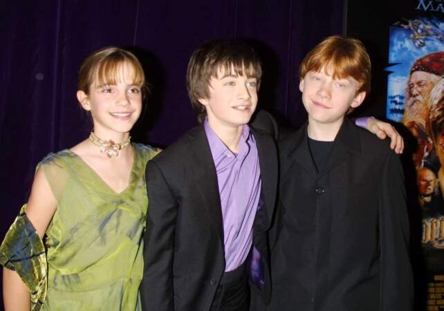 Emma Watson, Daniel Radcliffe et Rupert Grint aux débuts de la saga Harry Potter