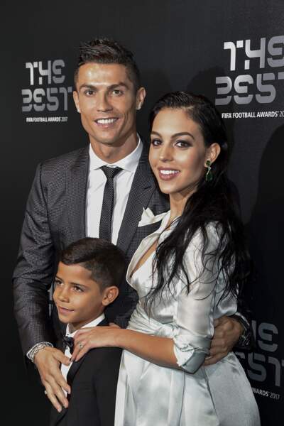 FIFA Football Awards - Cristiano Ronaldo, son fils Junior et sa compagne Georgina Rodriguez