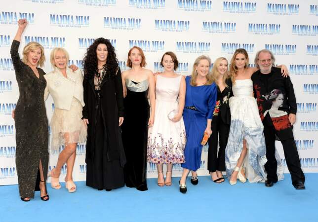 Le casting de Mamma Mia 2, à l'avant-première londonienne le 16 juillet
