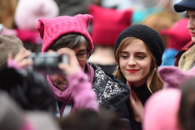 Emma Watson aperçue dans le cortège à Washington 