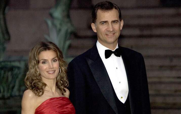 Letizia Ortiz a épousé en secondes noces le prince Felipe d'Espagne en 2004