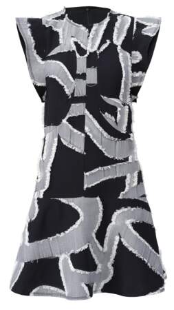 Robe courte évasée noire et blanche,  H&M Studio AW17 x Colette, 120€