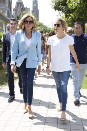 Brigitte Macron et sa fille Tiphaine Auziere candidate suppléante