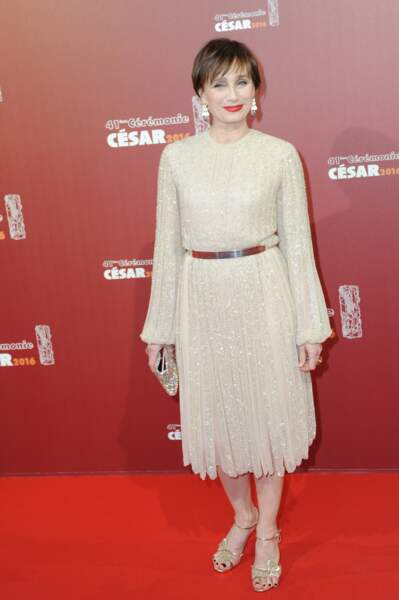 Kristin Scott Thomas à la 41e cérémonie des César, en 2016