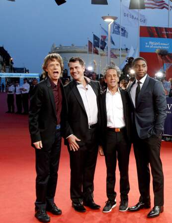 Mick Jagger, Tate Taylor, Brian Grazer et Chadwick Boseman