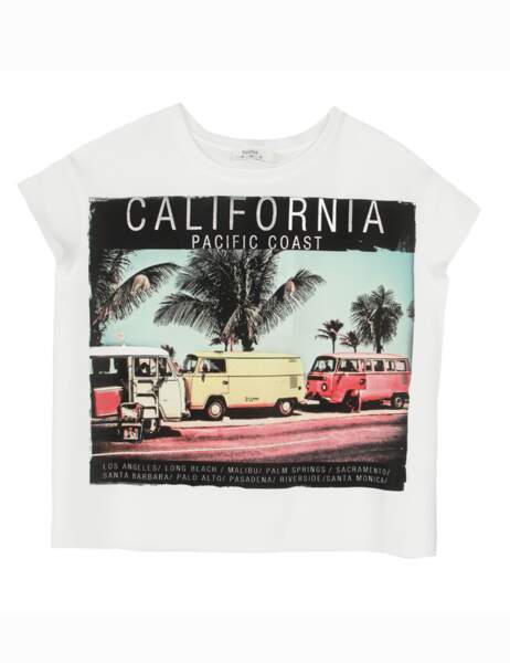 Tee shirt imprimé « California », 14,99€, Bershka