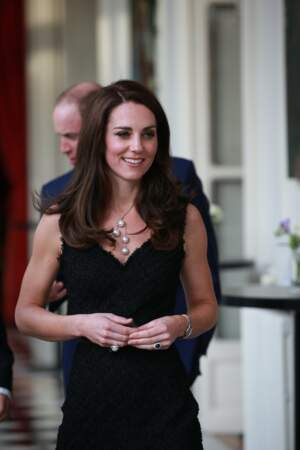 Kate Middleton lors de la réception à l'ambassade de Grande-Bretagne