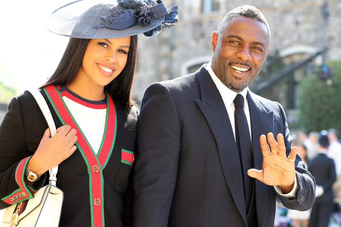Idris Elba et sa compagne Sabrina Dhowre au mariage d'Harry et Meghan