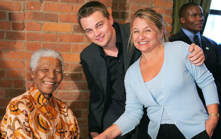 Avec Leonardo DiCaprio et sa maman