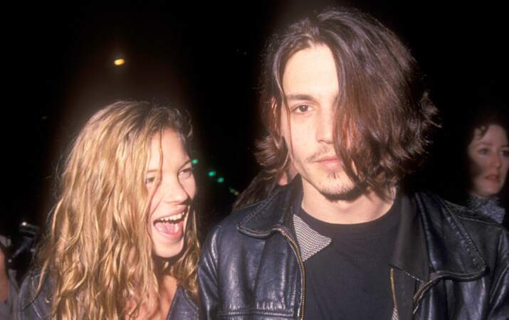 Kate Moss et Johnny Depp 1988