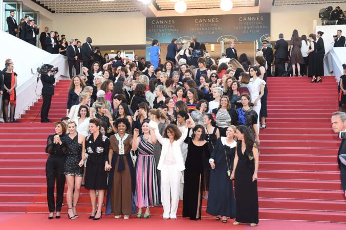 82 actrices sur les marches, comme le nombre de réalisatrices à avoir présenté un film au festival