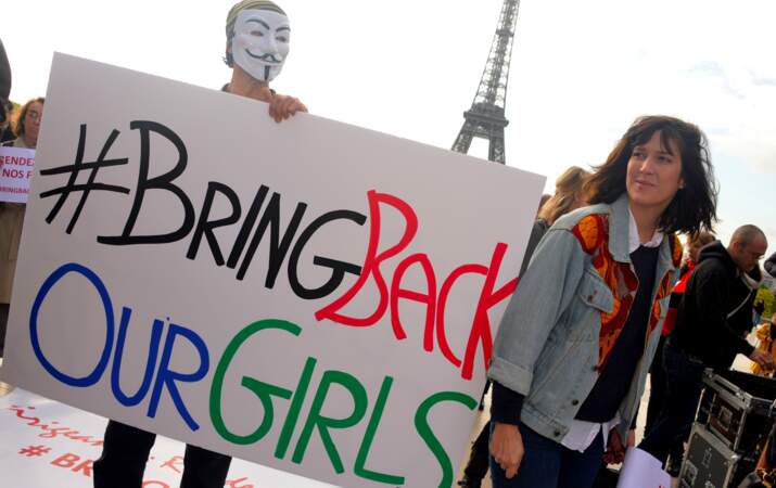 Manifestation au Trocadéro pour la libération des lycéennes enlevées au Nigeria