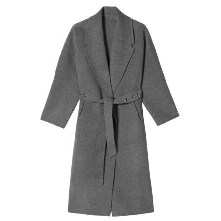 Caroline Receveur x Morgan : manteau peignoir ceinture à oeillets, 230 euros