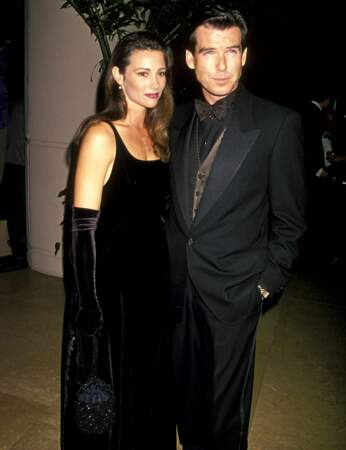 Pierce Brosnan et Keely Shaye Smith en 1994