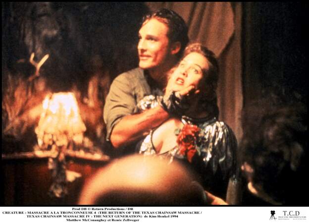 Matthew McConaughey et Renée Zellweger dans Massacre à la tronçonneuse, la nouvelle génération en 1994
