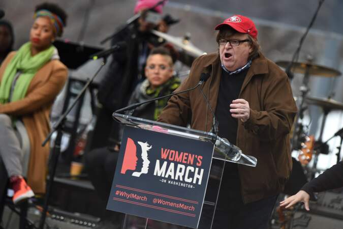 Michael Moore s'est aussi adressé à la foule à Washington 