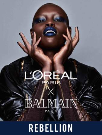 L'Oréal Paris x Balmain : Rebellion, un bleu marine