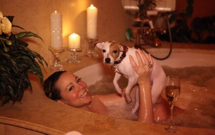 Mariah Carey et son chien