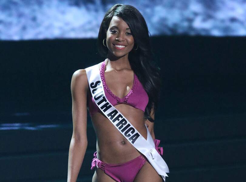 Miss Afrique du Sud en version concours de beauté