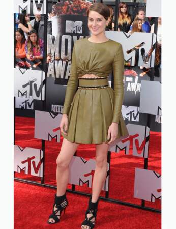 Esprit gladiateur couture pour Shailene Woodley, star du film "Divergente"