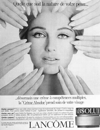 Publicité pour la crème Absolue Visage (1965) 