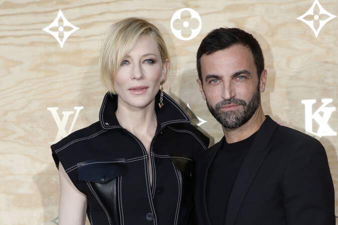 Soirée Louis Vuitton x Jeff Koons au Louvre : Cate Blanchett et Nicolas Ghesquière, DA de la maison Vuitton