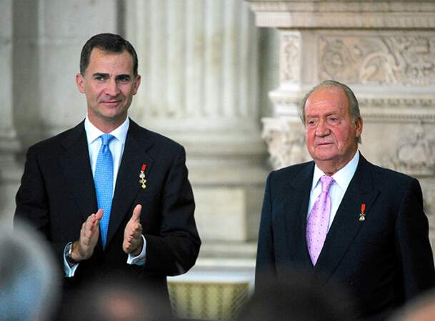 Juan Carlos 1er et Felipe VI