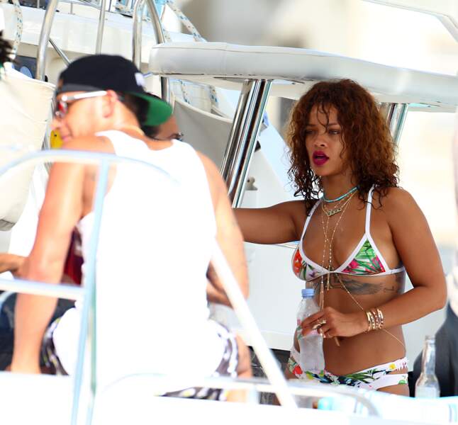 Après avoir dompté les flots, Rihanna et Lewis Hamilton debriefent leur journée