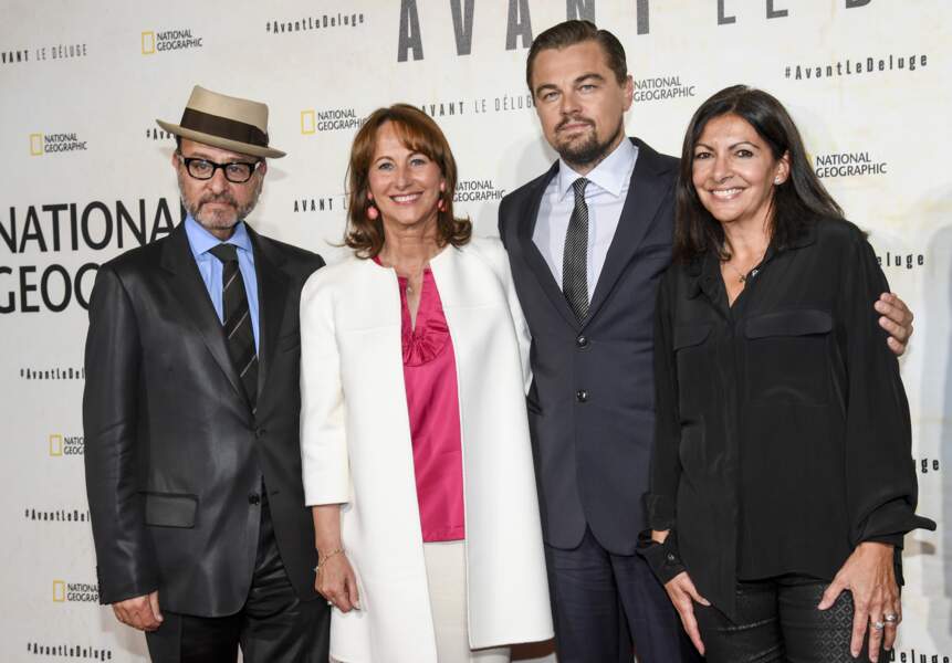 Fisher Stevens, le réalisateur, Ségolène Royal, Leonardo DiCaprio et Anne Hidalgo