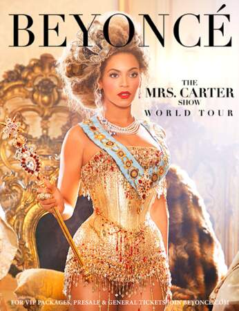 L'affiche de la tournée de Beyoncé, The Mrs. Carter Show World Tour
