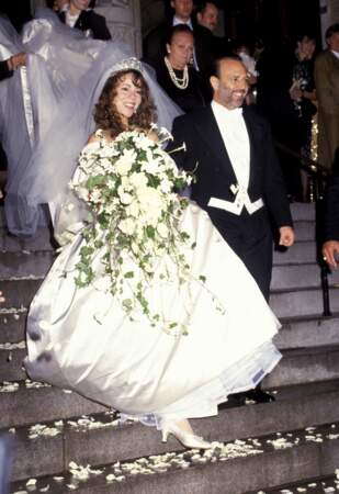 Robes de mariée de stars : Meringue Carey et Tommy Mottola en 1993