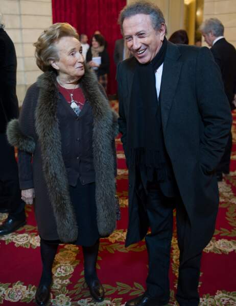 Michel Drucker mort de rire aux côtés de Bernadette Chirac