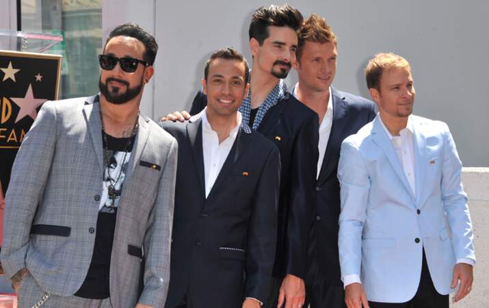 Les Backstreet Boys inauguraient leur étoile hier à Los Angeles