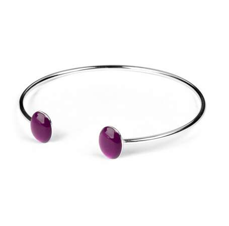 Navy + violet : bracelet, 39€ (Skalli)
